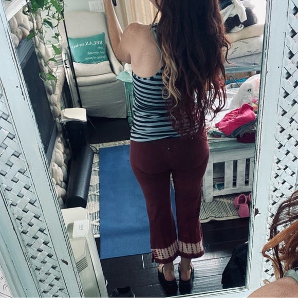 Boho hippie tie dye lounge pants /yoga by Prana - Picture 12 of 13
